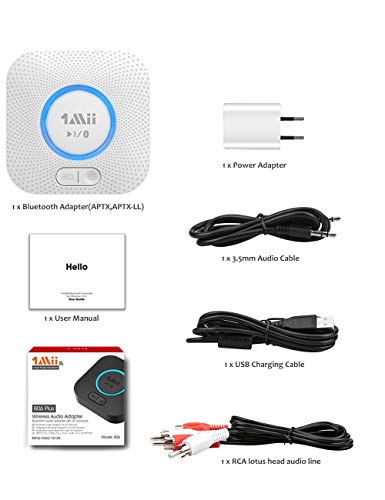1Mii B06 Plus Bluetooth Receiver, HiFi Wireless Audio Adapter