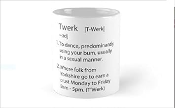 Alta definición Twerk diccionario. Texto, diseño de, de cerámica taza. twerking