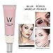 Primer Face Makeup Base Pink Isolation Cream Invisible Pore,Cover Acne Marks,Smooth Skin,Oil Control Moisturizing Essence Concealer Foundation(35g)