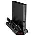 Kootek Vertical Stand for PS4 Pro with Cooling Fan, Controller Charging Station for Sony Playstation 4 Pro Game Console, Charger for Dualshock 4 (Not for Regular PS4/Slim) primary