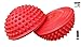 AppleRound Set of 2 Balance Pods with 1 Pump, Domed Hedgehog Style, Red