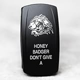 Rocker Switch Honey Badger don't give a 12v Off Road [Red backlight]
