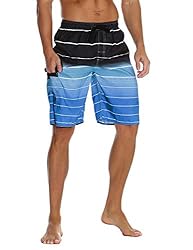 unitop Men's Swim Trunks Relaxed Fit Quick Dry