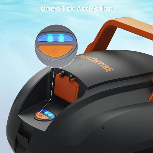 (2026 Upgrade) CoasTeering Pool Vacuum Robot, 120-Min Runtime, Powerful Dual-Motor, Adjustable Cleaning Path, Cordless Robotic Pool Cleaner Robot for Above Ground Pool and Flat Pools Up to 850 Sq.ft