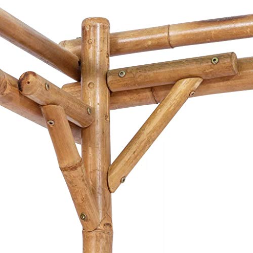 mewmewcat Upgraded Pergola Bamboo for Outdoor Garden Patio Lawn 76.8"x 76.8"x 76.8"