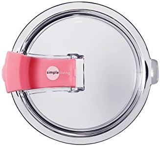 Spill Proof Yeti, RTIC and Ozark Trail Replacement Lid for 30 oz Tumblers (Pink - Simple)