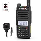 Radioddity GD-77 Dual Band Dual Time Slot DMR Digital/Analog Two Way Radio 136-174/400-470MHz 1024 Channels Ham Amateur Radio Compatible with MOTOTRBO, Free Programming Cable and Remote Speaker
