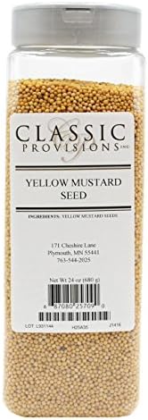 Classic Provisions Spices, Whole Mustard Seeds, 24 Ounce