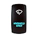 Bright Light Powersports Laser Backlit Blue LED Light Rocker Switch WINDSHIELD WIPER On/Off 20A 12V
