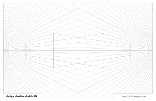 Design Ideation Sketch 3D Perspective Grid Paper Pad. Multi-Media Paper ...