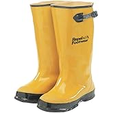 Galeton 7900-14 Repel Footwear Over-the-Shoe Rubber Slush Boots, Cotton Lined, 15.5" high, Men's Size 14, Yellow