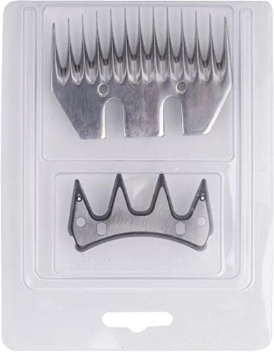 Pet & Livestock HQ Sheep Shear Replacement Blades for Animal Grooming Supplies â€“ Metal Shear Replacement Blades for Sheep Shearing â€“ Stainless Steel Long Tooth Comb Straight 13-Tooth