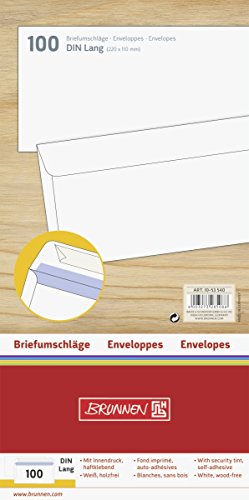 Brunnen Envelope DIN Long HK, 100 pcs, White