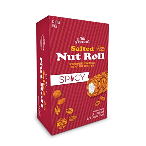 Pearson's Spicy Salted Nut Roll Spicy Roasted Peanuts Give This Nut