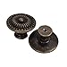 OULII 4pcs Vintage Kitchen Cabinet Pulls Drawer Dresser Knobs Handles, Bronze