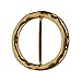 Evelots Scarf Ring-Hammered Gold Toned-Round-Firm Grip-No Slipping/Shifting