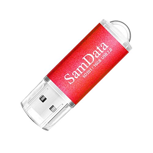 image for SamData 5 Pack 16GB USB 2.0 Flash Drive Thumb Drives Memory Stick, 5 C