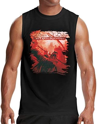 Children of Bodom Hate Crew Deathroll Cotton Ment Shirt Sleeveless Unique Mens Tees Black