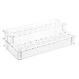 Lipstick holder - TOOGOO(R) 41 Holes Double-layer Lipstick Display Transparent Plastic Stand Lipstick Holder Cosmetic Organizer Display Stand