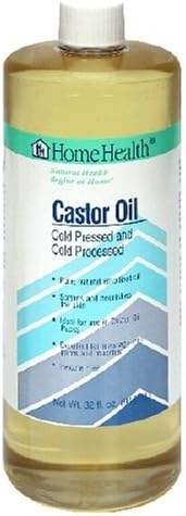 Home Health Home Health Castor Oil, Cold Pressed and Cold Processed, 32-Ounces (Pack of 2)