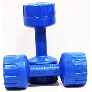Credence Set of 2 PVC Dumbbells Weights Fitness Home Gym Exercise Barbell (3KG Pair) Light Heavy for Women & Men’s…