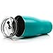 Smart Cooler 30 Oz. Sweat Free Ultra-Tough Double Wall Stainless Steel Tumbler Cup with Leak-proof Heavy Duty Tumbler Lids (Slide Lid & Flip Lid), Straw, & Cleaning Brush - Teal
