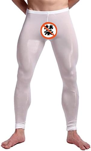 Myhope Mens Thongs Ultrathin Sissy Ice Silk Mankini Trousers Boxer , white , l