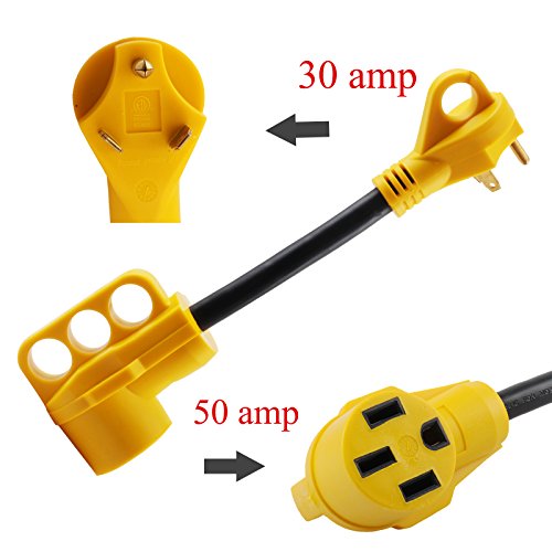 Epicord EP-RV-30M50F6 Dogbone RV Power Adapter/RV Electrical Power Cord with Handle