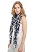 GERINLY Stylish Horse Cotton Scarf for Womens Cool Animal Patterm Scarves (Navy Blue)