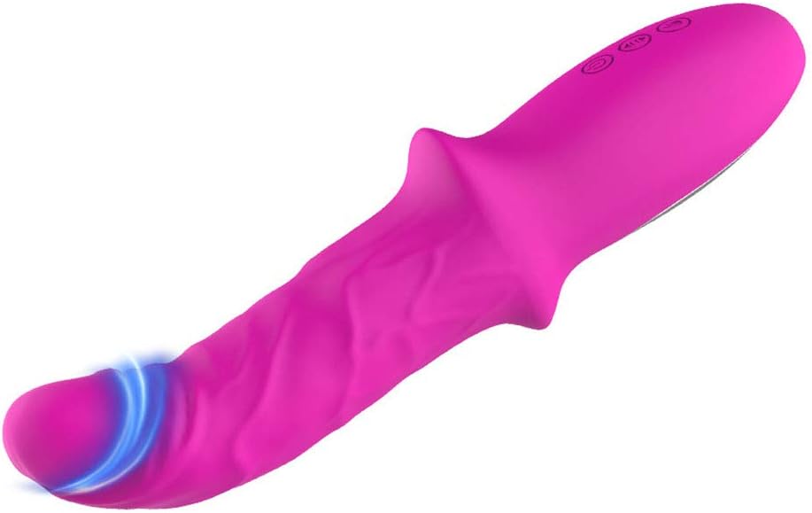 MeiYo 10 Frequency Waterproof & USB Charging Rabbit Vinrator with Heating,Personal Body Mssager for Back Shoulder Neck (Hot Pink)