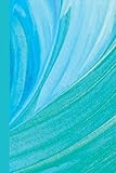 Journal: Blue Green Waves 6x9 - DOT JOURNAL - Journal with dot grid paper - dotted pages with light by Premise Content