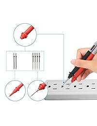 14 en 1 multímetro Test Leads con pinzas de cocodrilo, liumy Portable para portaminas (multímetro Multímetro Digital Medidor de abrazaderas, profesional para portaminas (Volt Meter Voltaje Circuito Tester y más