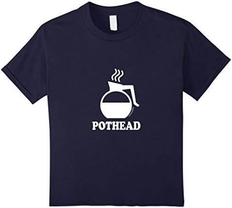 Kids Pothead Coffee Lovers funny tee (regular fit) 8 Navy