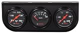 Bosch SP0F000054 Style Line 2" Triple Gauge Kit (Black Dial Face, Black Bezel)