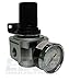 Heavy Duty in-LINE Compressed AIR Pressure Regulator for AIR Compressor, 7 to 215 PSI Adjustable, HIGH Flow Rate, Wall Bracket and Gauge Included (1/2