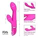 G-Spot Rabbit Vibrator with Lifelike Texture for Women Clitoris Stimulation | Lyps Holly - Waterproof Silicone Dildo Clit Dual Action Stimulator with 10 Powerful and Silent Vibration Patterns