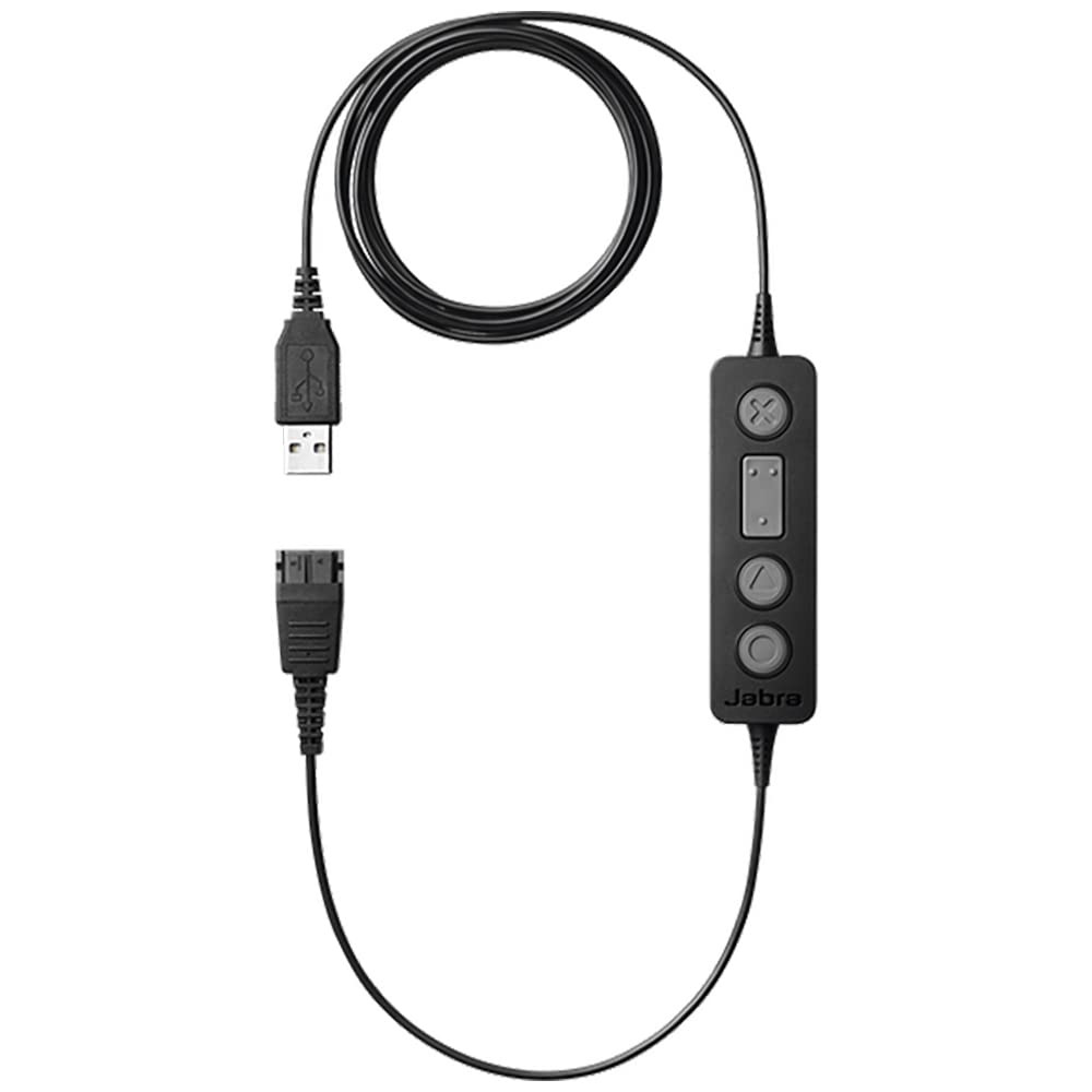 Jabra Link 260 USB Adapter for Corded QD Headset,black