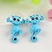 RoseSummer Cute 3D Cat Kitten Stud Earring Hot Animal Ear Jewelry (light blue)