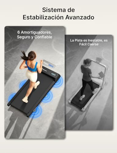 MERACH Cinta de Correr, 3 en 1 Cinta de Andar, 2.5HP Walking Pad, Caminadora Electrica para Casa, Treadmill Compacta para casa y Oficina, App, Pantalla LED, Control Remoto Magnético