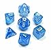 Chessex CHX27426 Dice - Borealis: 7Pc Sky Blue/White