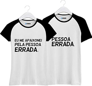 Kit Camiseta Casal Namorados Me Apaixonei Pela Pessoa Errada Amazon Com Br