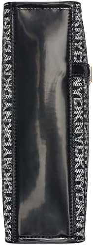 Crossbody da donna Avril SMALL Satchel 100% PVC con trim, logo nero e nero