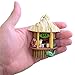 Cast Resin Painted Beach Tiki Bar Hanging Christmas Tree Ornament, Nautical Theme Christmas Decor, Set of 2, 3 1/2 Inch