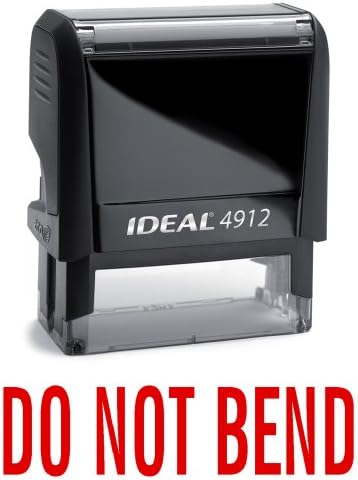 DO NOT BEND Red Office Stock Self-Inking Rubber Stamp
