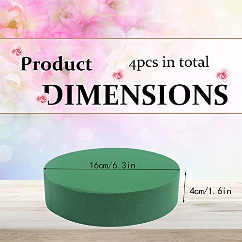 CCINEE Round Floral Foam Blocks,6" Large Wet Styrofoam Bricks for
