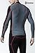 TSLA Mens Mock Long-Sleeved T-Shirt Cool Dry Compression Baselayer, Zero Block(t12) - Black & Red, Medium.