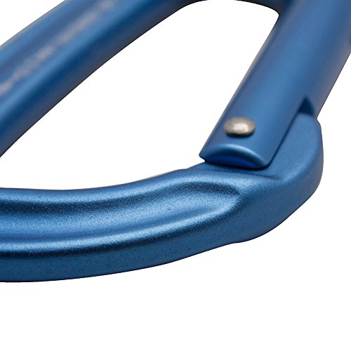 Fusion Climb Contigua Modified Straight Gate Modified D Shape Carabiner Blue - Thumbnail 3