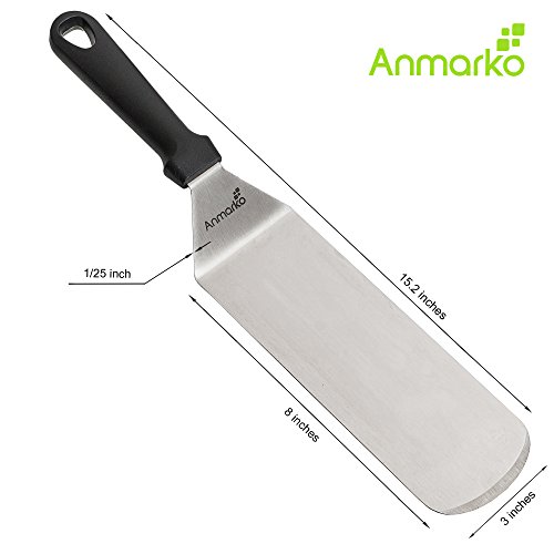 Griddle scraper - 2 Griddle Spatulas - Great for cast iron griddle BBQ Grill Flat Top - Commercial Grade