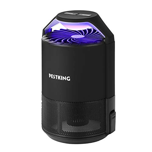 PESTKING Electric Insect Trap Indoor Mosquito Gnats Bugs Vinegar Flies/Fruit Flies Small Slow Flying Insect Killer Mosquito Insects Repellent Traps with 6 pcs Stick Glue Boars for Home Office Camping