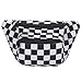HDE Fanny Pack [80's Style] Waist Pack Outdoor Travel Crossbody Hip Bag (Black and White Checkered)